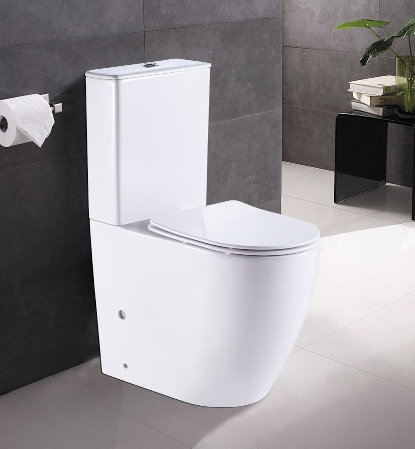 Унитаз Azario Mirada AZ-1289A Безободковый Выпуск Горизонтальный